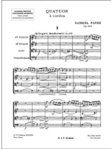 Quatuor à cordes op. 121 - Conducteur - FAURÉ - Partition